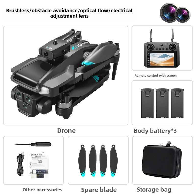 drone M22 quadricoptère système d'évitement d'obstacles double caméra 4K HD GPS
