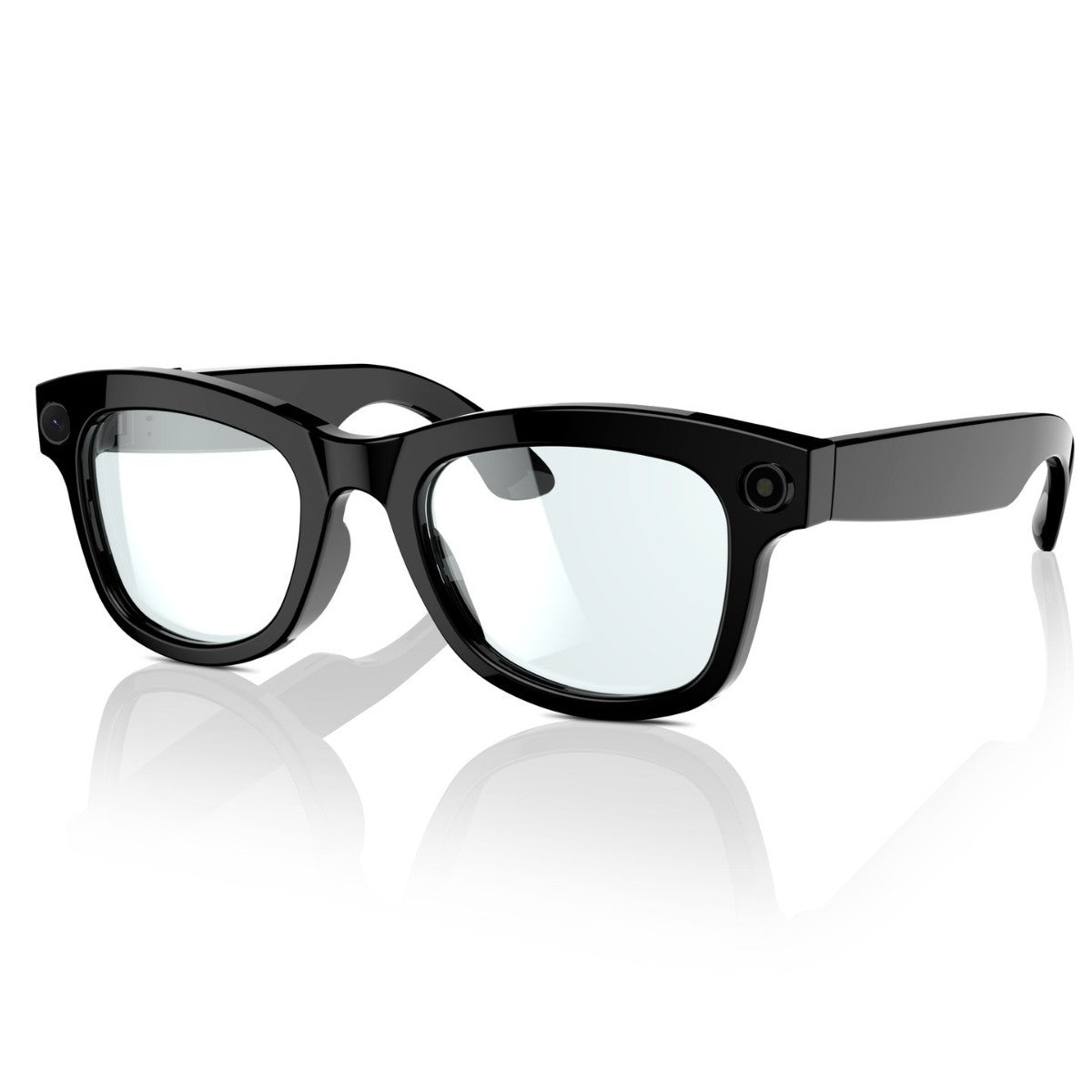 Lunettes vidéo intelligentes, coloris noir/gris, caméra HD 500 W, reconnaissance d'objets, traduction IA, confortables à porter.