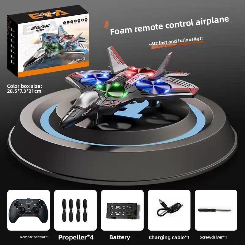 Avion Drone en mousse télécommandé avec lumières LED et fonctions acrobatiques