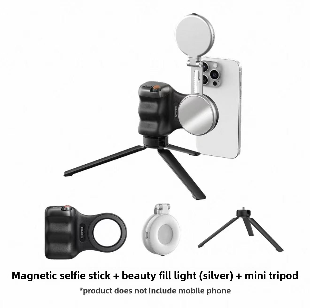 Support pour téléphone portable avec appareil photo Fixation magnétique systèmes MagSafe anti-tremblement iphone-samsung