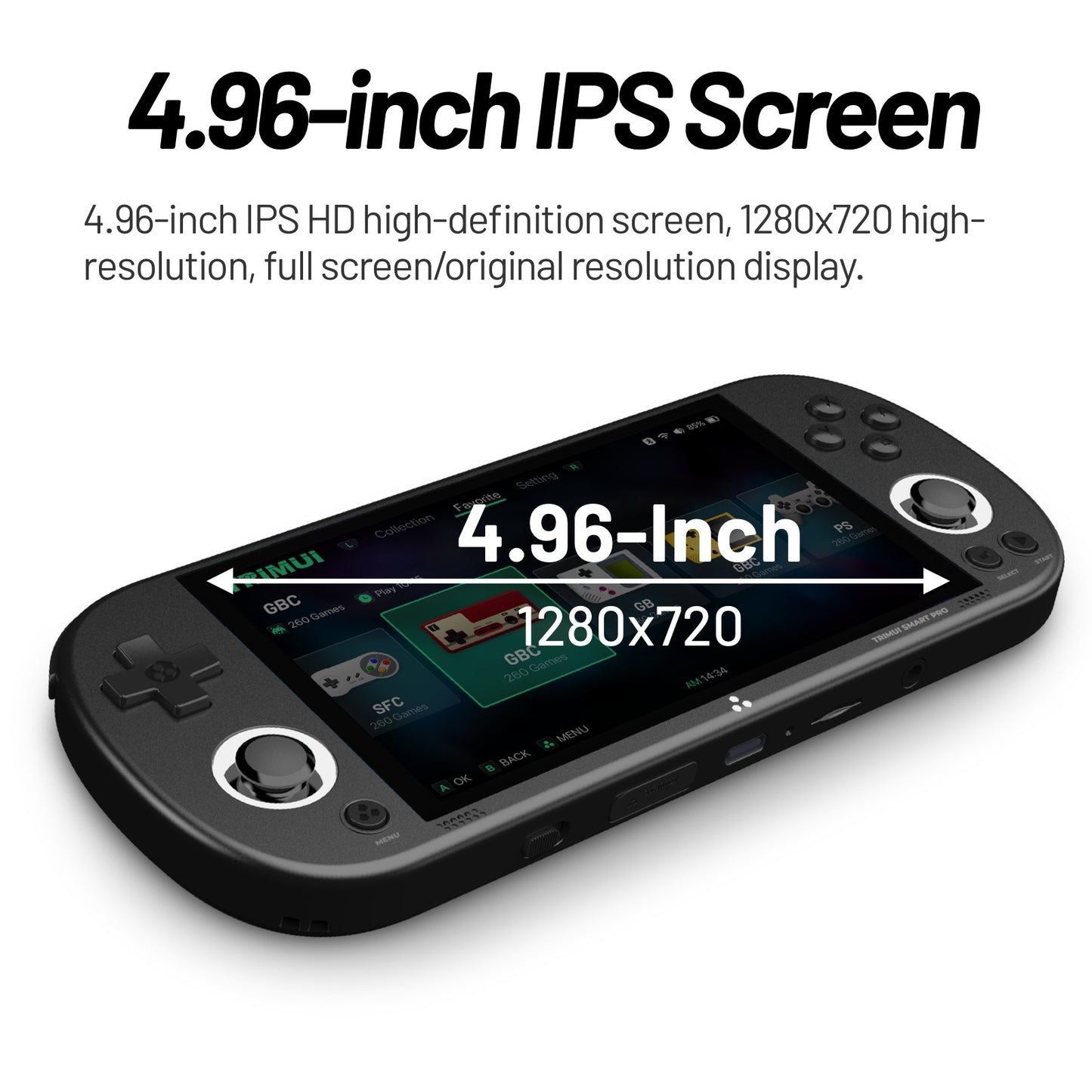 Console de jeu portable open source Smart Pro IPS HD