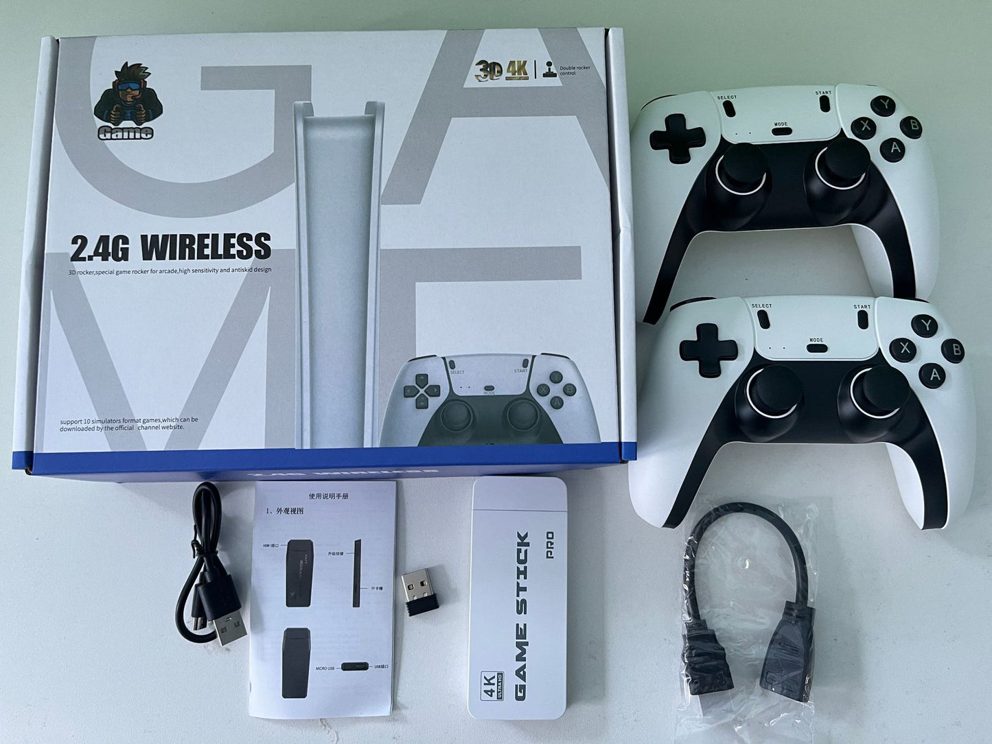 Mini console de jeux vidéo maison jeux vidéo rétro 2000/4000 jeux inclus