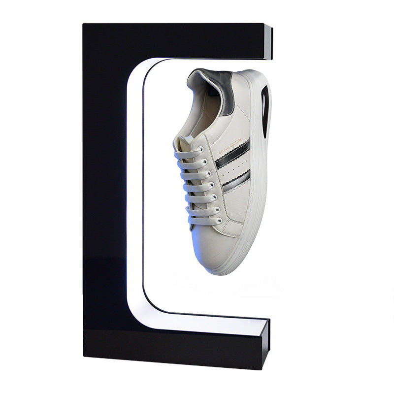 Présentoir à lévitation magnétique avec éclairage LED rotation 360° chaussure et basket 600g