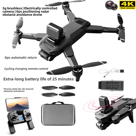Drone S109 double caméra 4K HD GPS Système d'évitement d'obstacles par radar