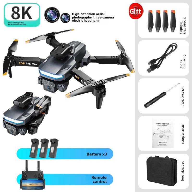 drone A15 PRO double caméra HD 8K laser obstacle GPS
