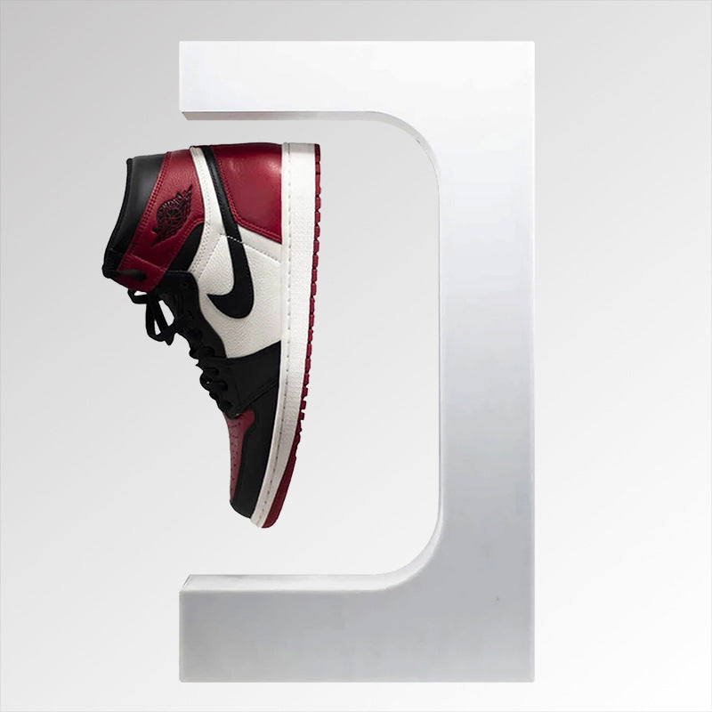 Présentoir rotatif à lévitation magnétique rotation automatique à 360 degrés basket et chaussures