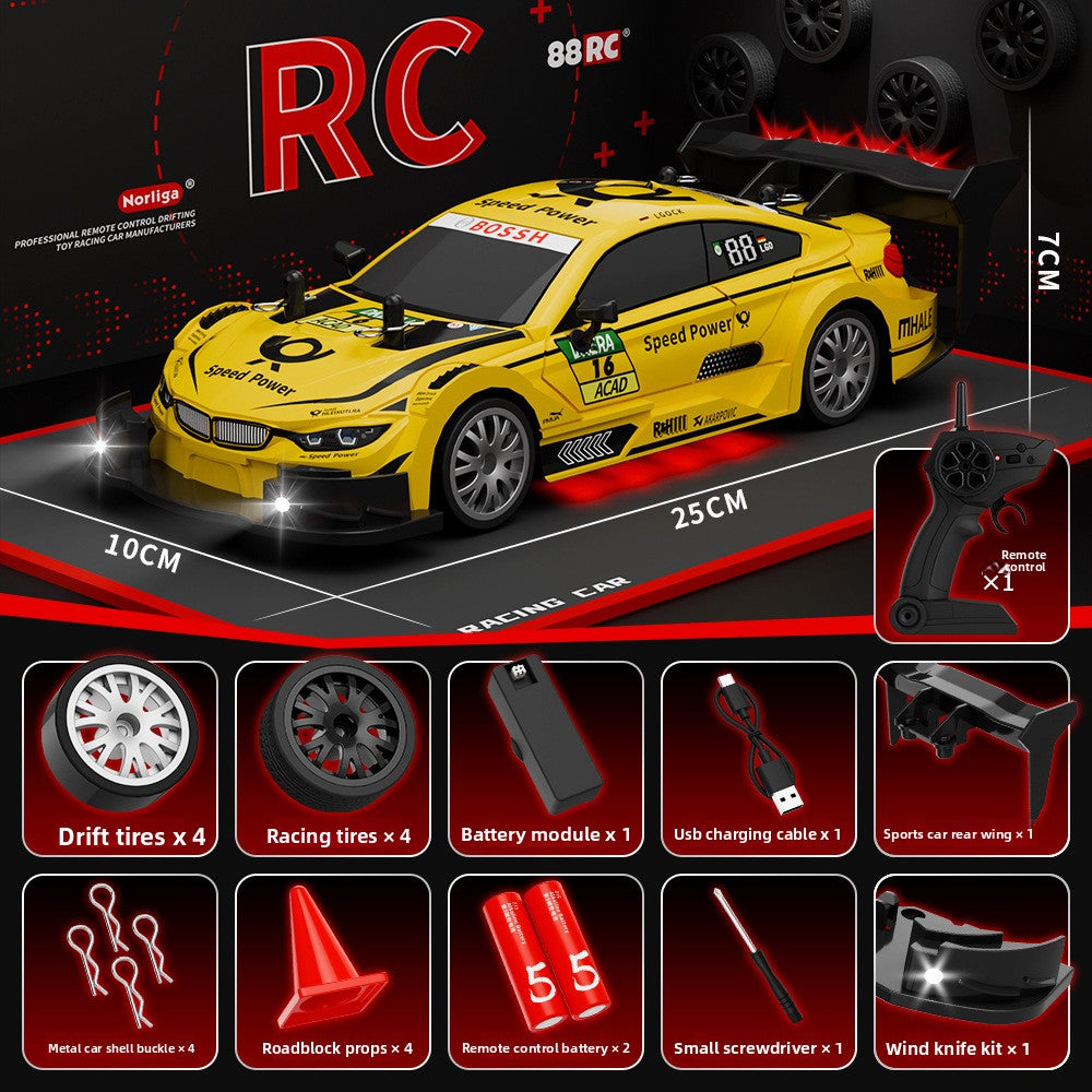 Voiture télécommandée haute vitesse de drift Quatre roues motrices,AE86, Nissan GTR et Lamborghini,Porsche,mustang,Bmw GT