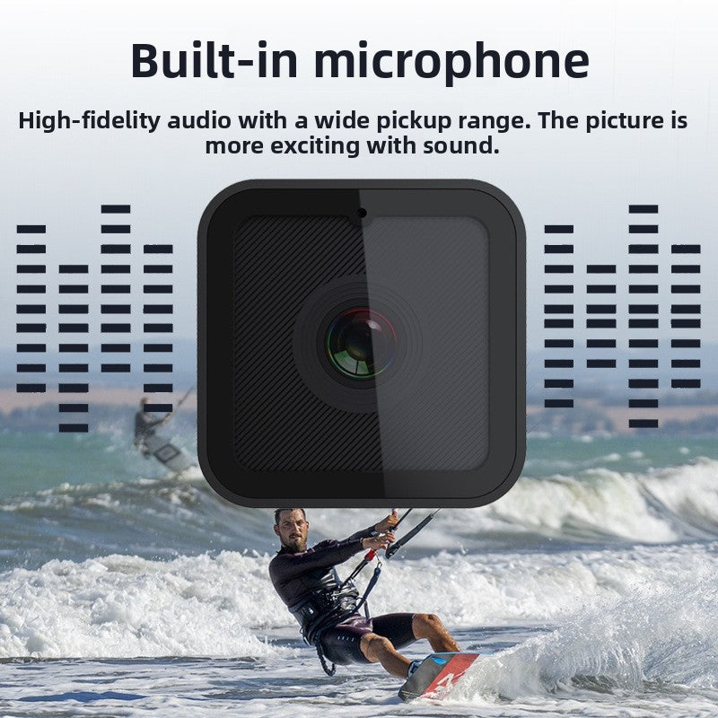 Caméra sportive Full HD waterproof microphone casque guidon moto cyclisme