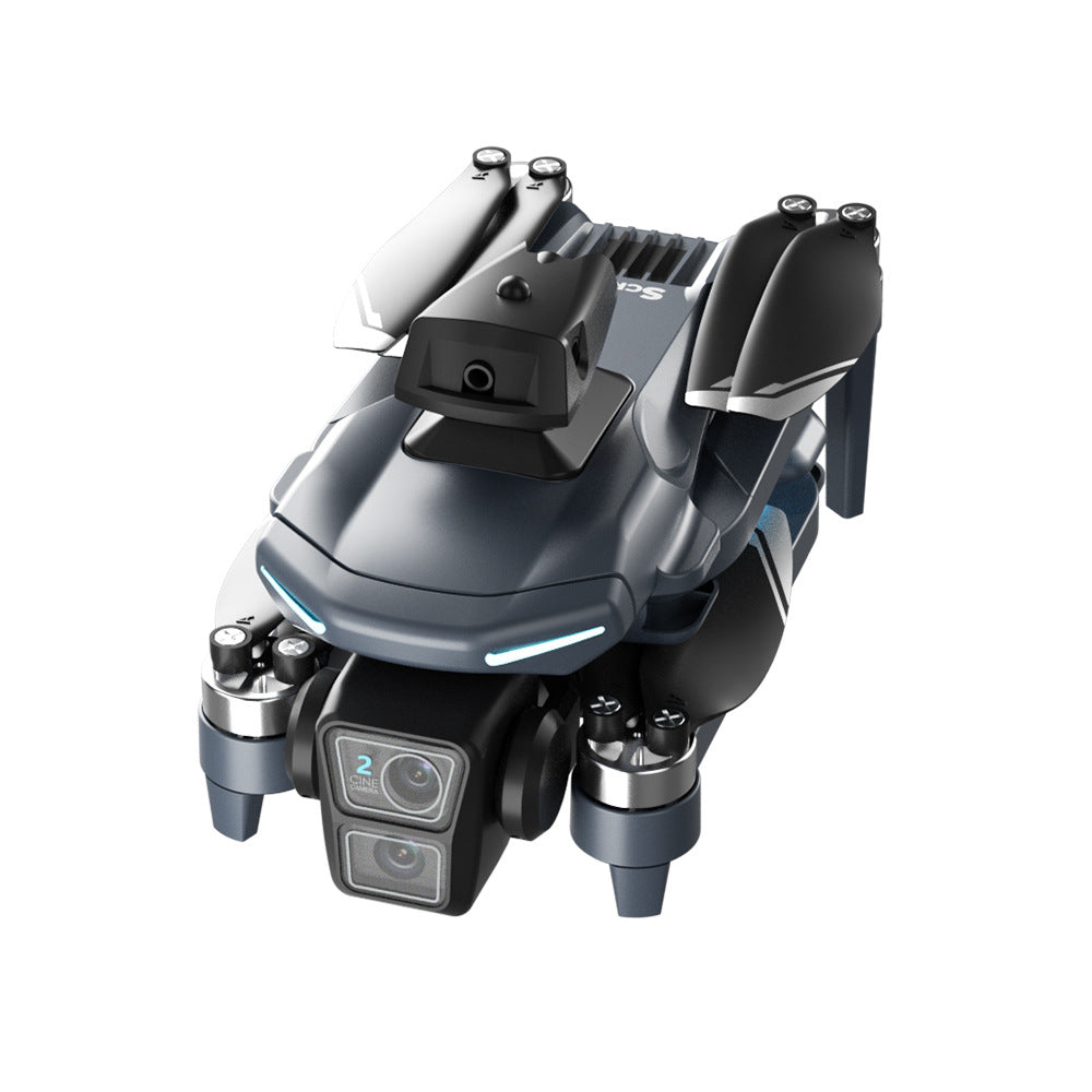 Drone XT606 quadricoptère double camera 6K HD écran LCD retour GPS intelligents Système d'évitement d'obstacles