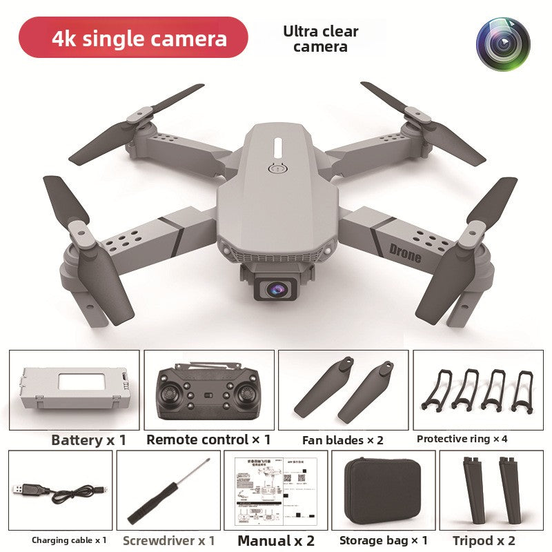 Drone quadricoptère pliable sans balais avec double caméra 8K 360° HD