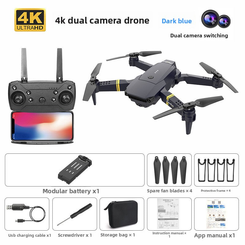 Drone quadricoptère pliable sans balais avec double caméra 8K 360° HD