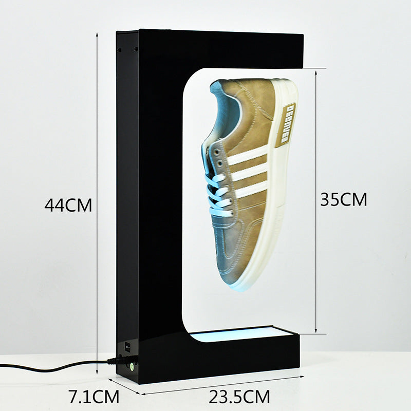 Présentoir à lévitation magnétique avec éclairage LED rotation 360° chaussure et basket 600g