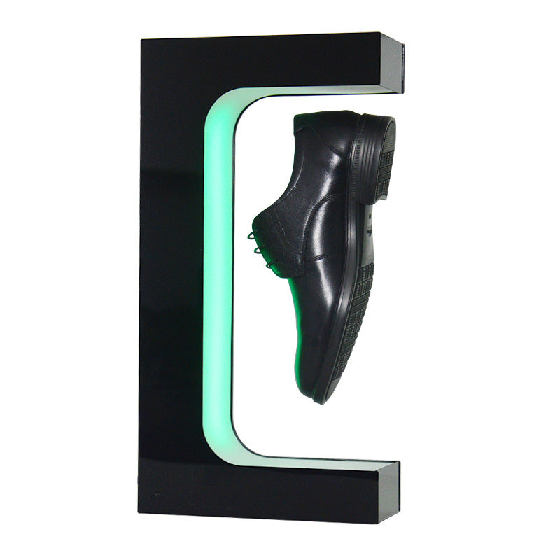 Présentoir à lévitation magnétique avec éclairage LED rotation 360° chaussure et basket 600g