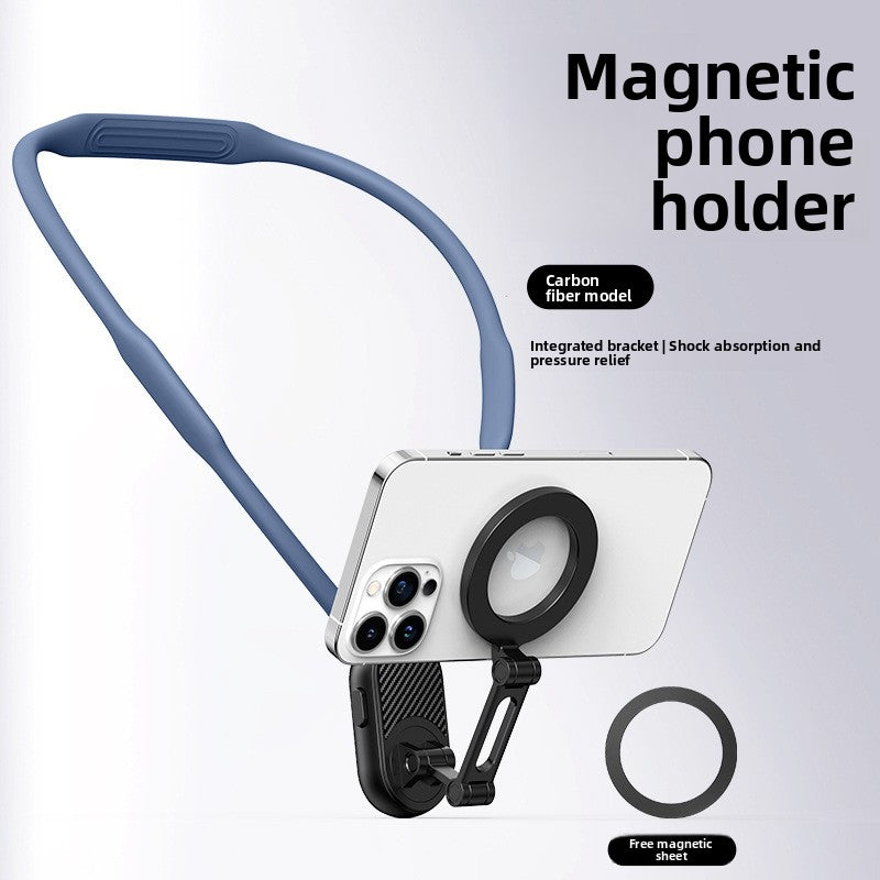 Support magnétique universelle fixation pour cou Stabilité anti-tremblement Utilisation mains libres