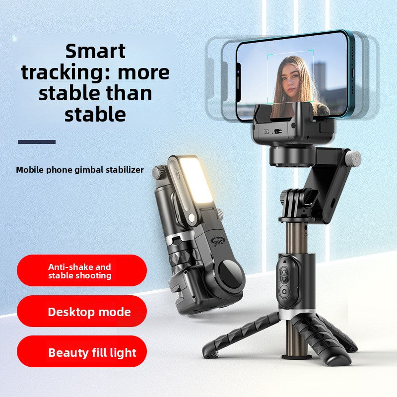 Perche à selfie Q18 stabilisateur pour téléphone portable 360° anti-tremblement Smart tracking éclairage télécommande photo