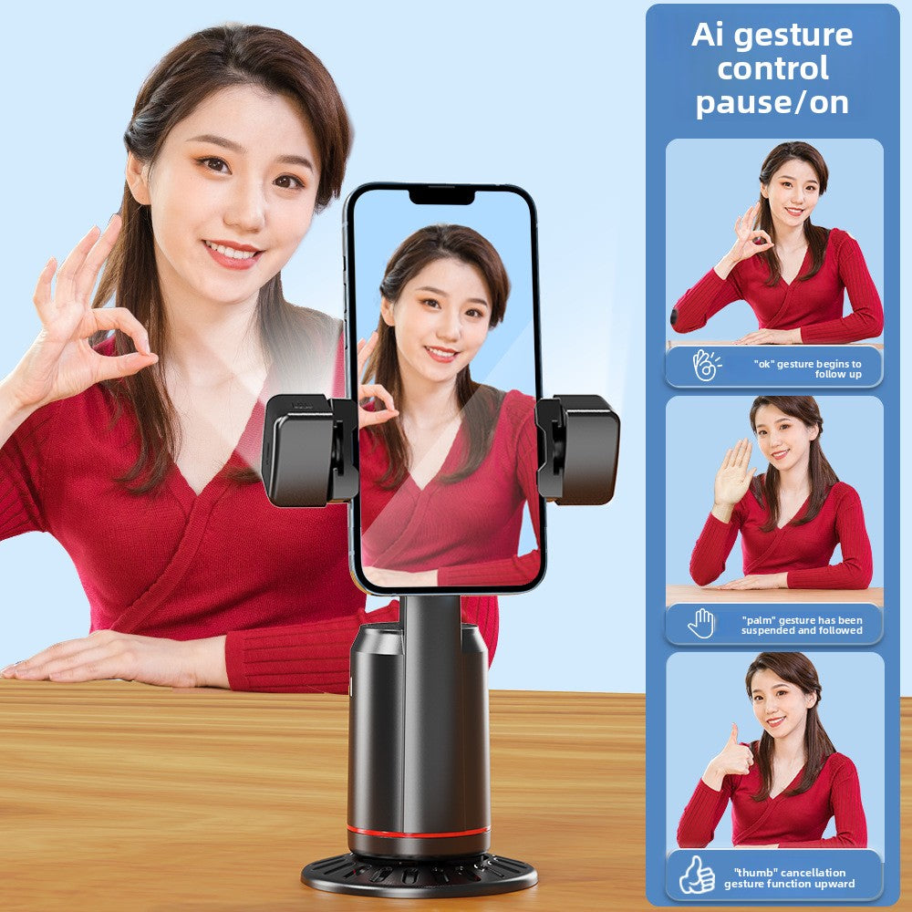 Support Automatique téléphone portable Q02 intelligent basée sur l'IA Reconnaissance faciale 360° suivi de visage et de mouvement