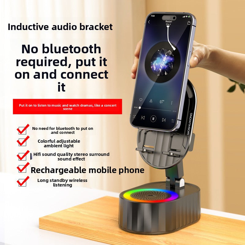Support de téléphone avec capteur et haut-parleur intégré