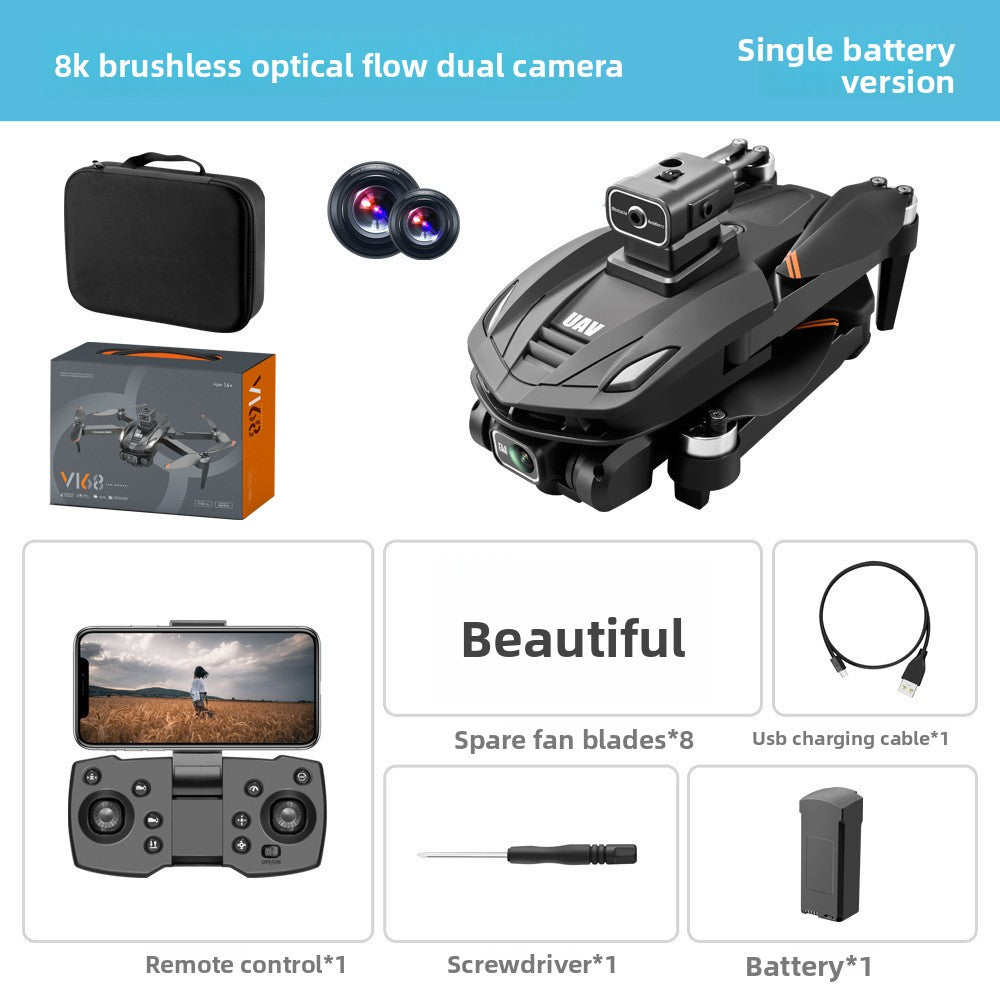 Drone V168 PRO MAX GPS caméra HD 8K Évitement intelligent des obstacles