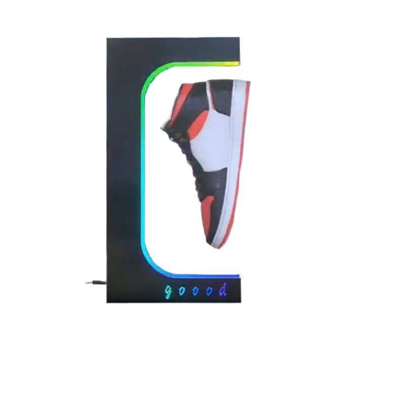 Présentoir à chaussures à lévitation magnétique avec rotation360°