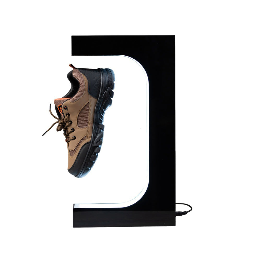Présentoir rotatif à lévitation magnétique rotation automatique à 360 degrés basket et chaussures