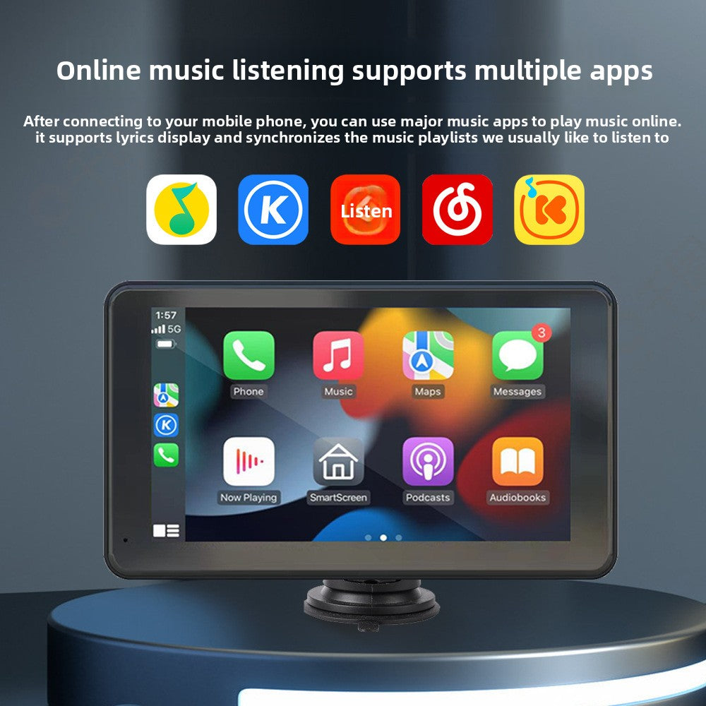 Écran tactile CarPlay  pour voiture 7 pouces HD 128GO caméra de recul