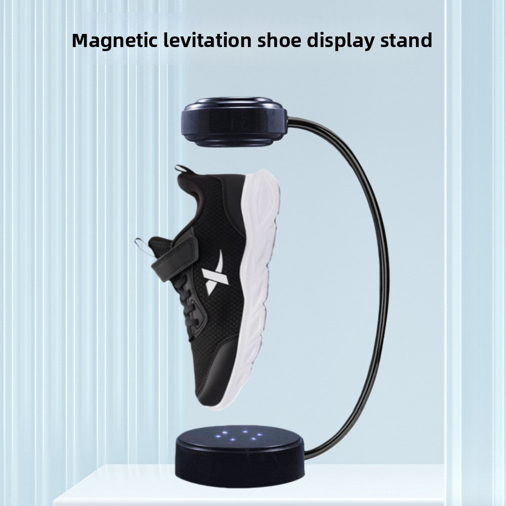 Présentoir rotatif à lévitation magnétique rotation automatique à 360 degrés basket et chaussures