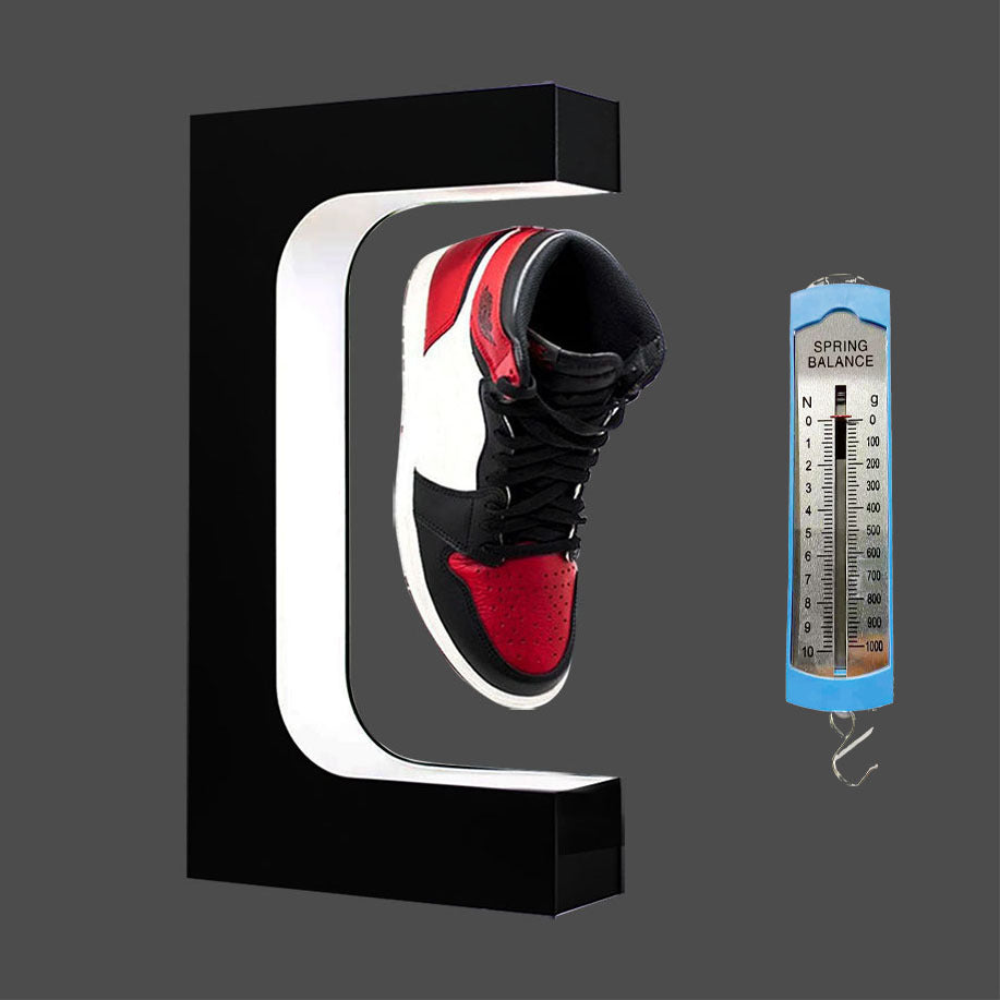 Présentoir à chaussures à lévitation magnétique réglable 360° 950g LED
