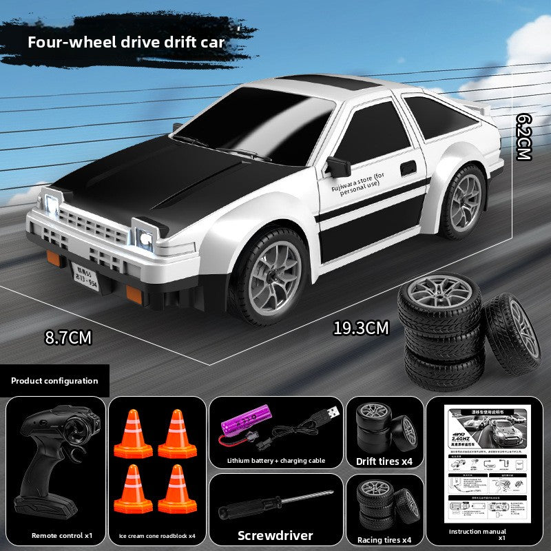 Voiture télécommandée haute vitesse de drift Quatre roues motrices,AE86, Nissan GTR et Lamborghini,Porsche,mustang,Bmw GT