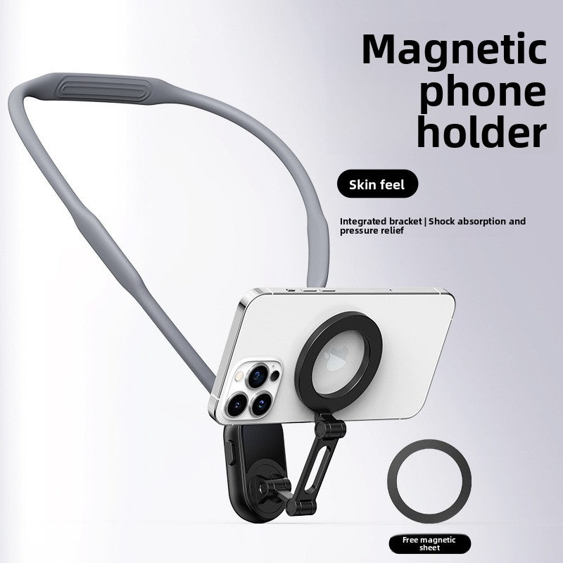 Support magnétique universelle fixation pour cou Stabilité anti-tremblement Utilisation mains libres