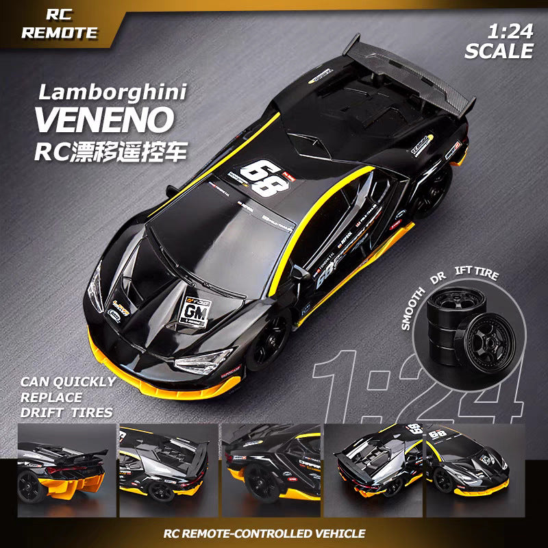 Voiture télécommandée haute vitesse de drift Quatre roues motrices,AE86, Nissan GTR et Lamborghini,Porsche,mustang,Bmw GT