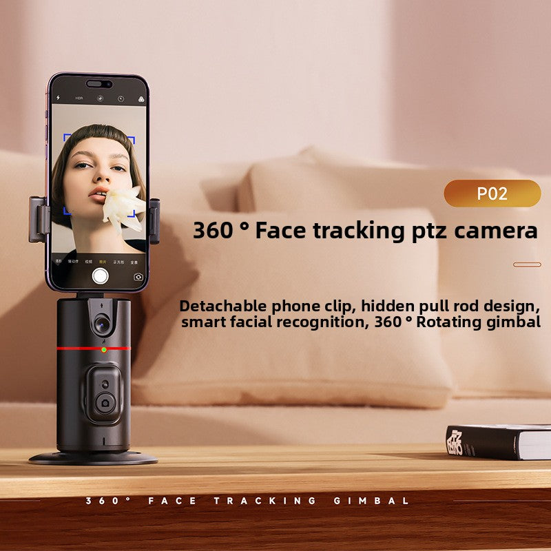 Support de téléphone portable entièrement automatique sur pied pour diffusion en direct Suivi de visage 360°