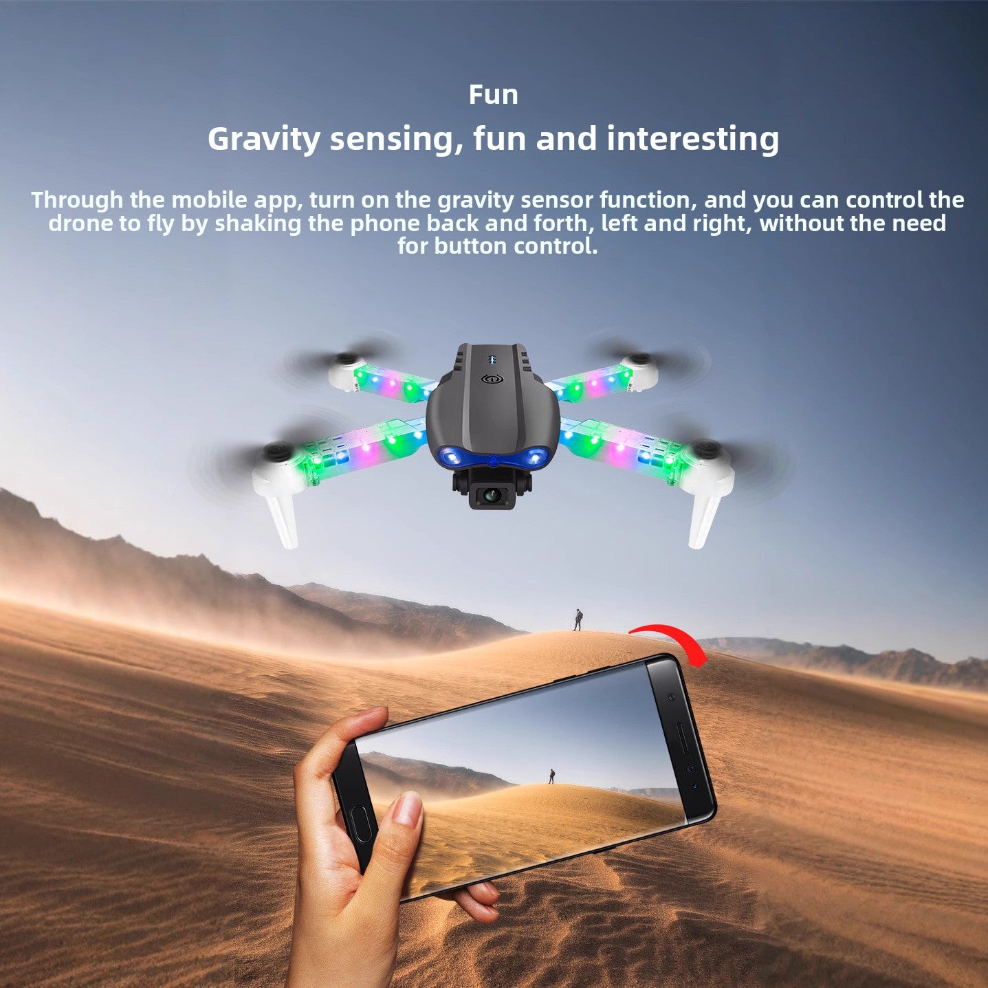 Drone E99 UAV Double caméra HD LED