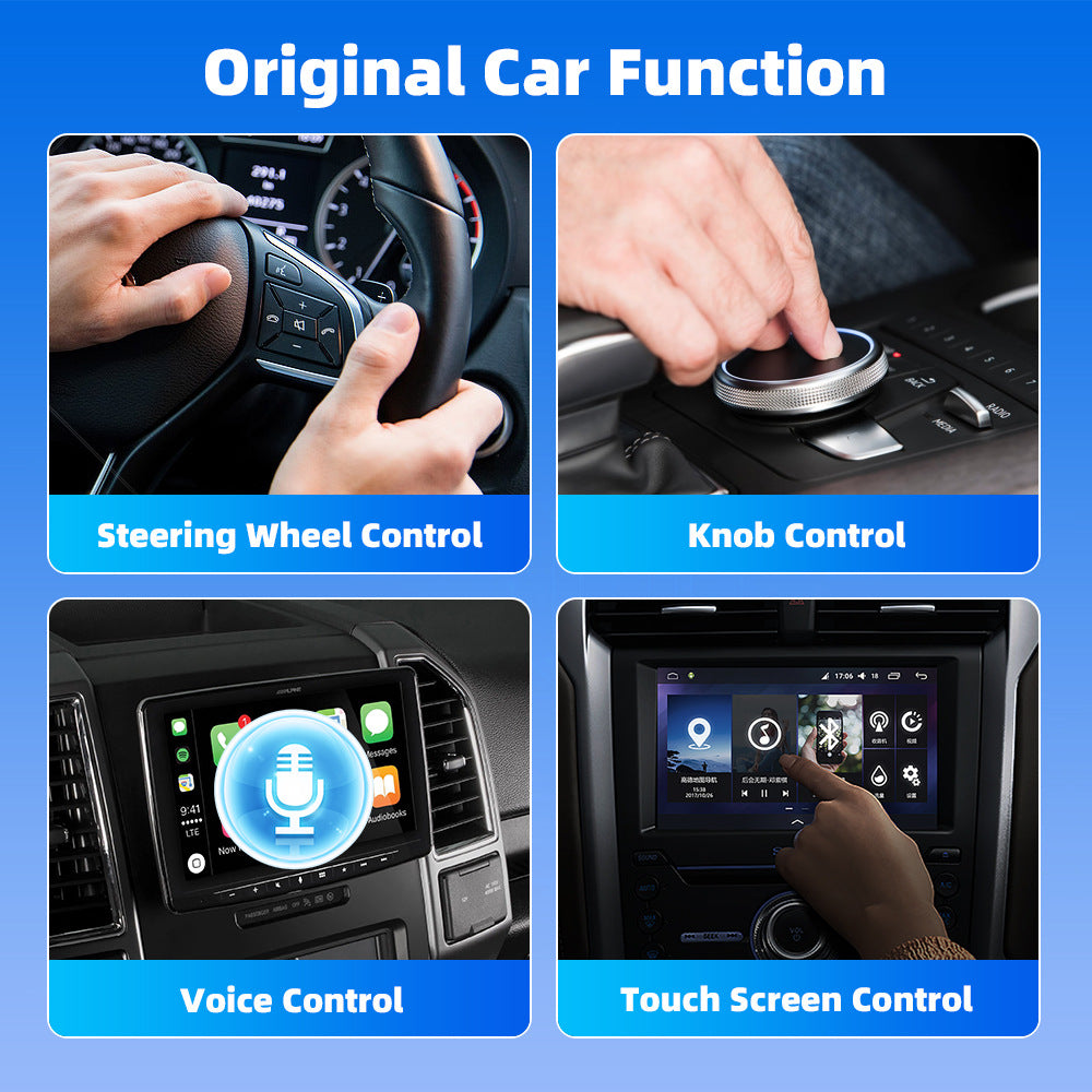CarPlay sans fil 2 en 1 Apple CarPlay et Android Auto