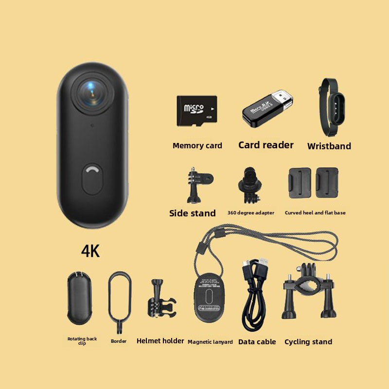 Mini Caméra H88 Ultra HD 4K Sport Stabilisation d'image Technologie anti-tremblement Aimanté Cyclisme randonné