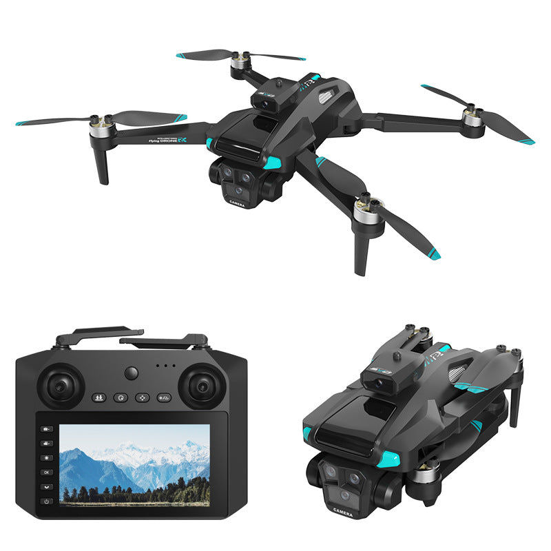 Drone M22MAX quadricopter triple caméra fuul HD système d'évitement d'obstacle GPS intéligent