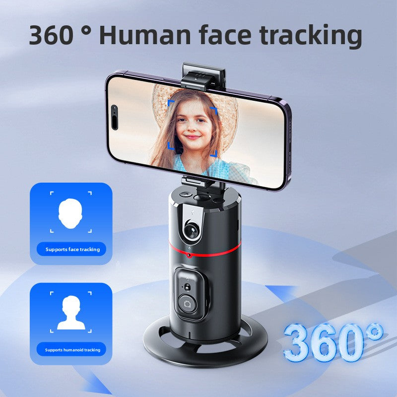 Support de téléphone portable entièrement automatique sur pied pour diffusion en direct Suivi de visage 360°