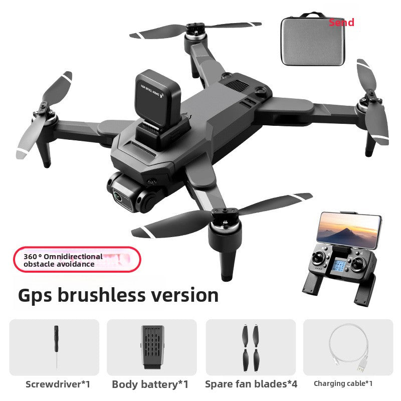 Drone S109 double caméra 4K HD GPS Système d'évitement d'obstacles par radar