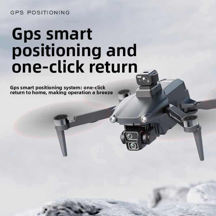 Drone L600-1 PRO quadricoptère double caméra HD 4K GPS écran LCD 4,5 pouce Système Évitement d'obstacles par laser