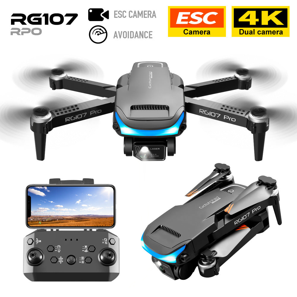 Drone RG 107 PRO double camera 4K HD Évitement d'obstacles GPS