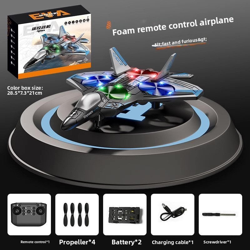 Avion Drone en mousse télécommandé avec lumières LED et fonctions acrobatiques
