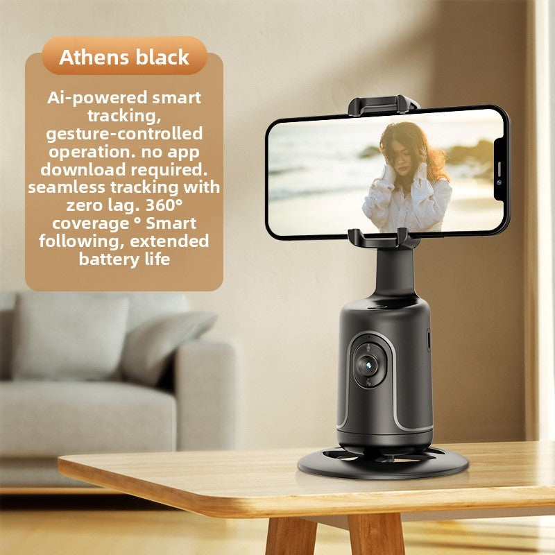 Support de téléphone portable entièrement automatique sur pied pour diffusion en direct Suivi de visage 360°