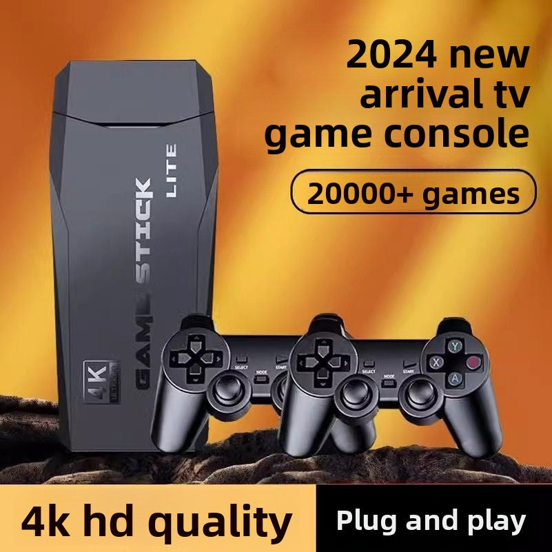 Console de jeux TV, manette de jeu 4K HD, 20 000 jeux rétro game stick