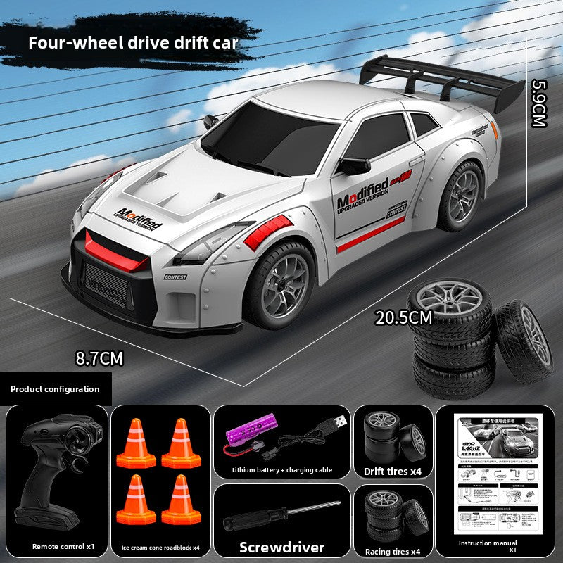 Voiture télécommandée haute vitesse de drift Quatre roues motrices,AE86, Nissan GTR et Lamborghini,Porsche,mustang,Bmw GT