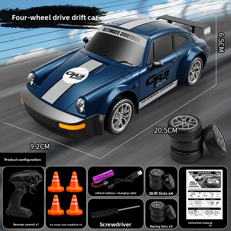 Voiture télécommandée haute vitesse de drift Quatre roues motrices,AE86, Nissan GTR et Lamborghini,Porsche,mustang,Bmw GT