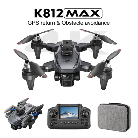 Drone quadricoptère K812 Max photo HD 4K Fonctions de retour GPS