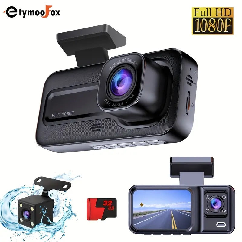 Caméra embarquée DVR double objectif HD 1080p avec GPS