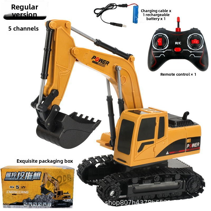 Jouet télécommandé a induction engin de chantier en alliage ,bulldozer, camion benne , pelleteuse