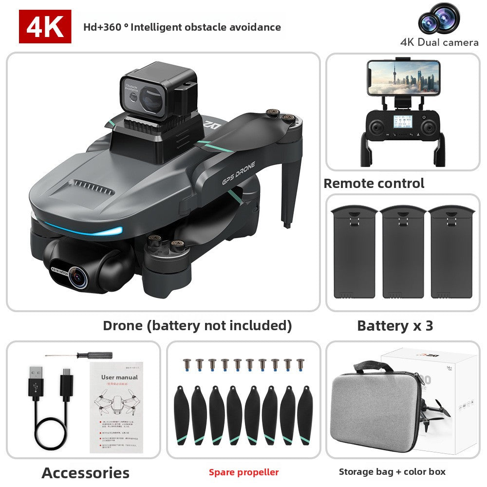 drone L200 PRO MAX sans balais GPS photo HD 4K fonctions laser obstacle