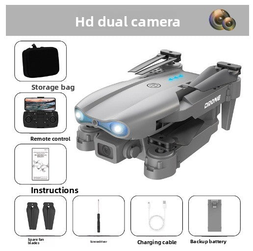 Drone quadricoptère pliable sans balais avec double caméra 8K 360° HD