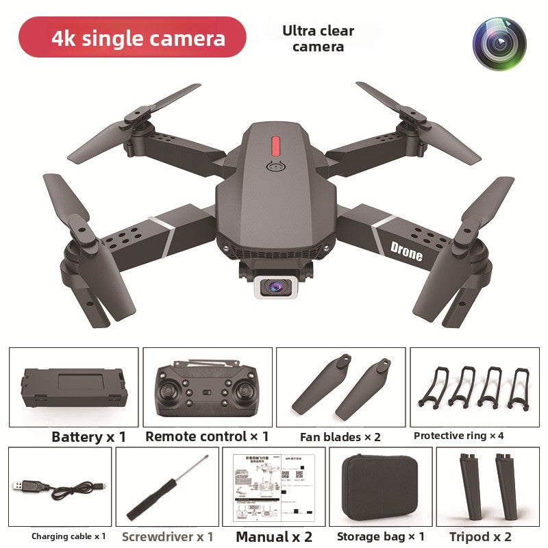 Drone quadricoptère pliable sans balais avec double caméra 8K 360° HD